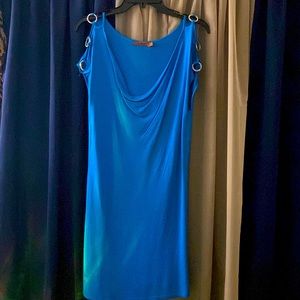 Turquoise Fitted Dress